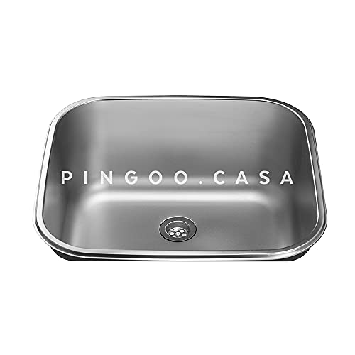 Pingoo.Casa, Tanque Monobloco com Acessórios, Aço Inox, Escovado, Atikum, Pingoo.Casa - Prata