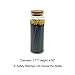 Matches in a Jar | 60+ Matchsticks | Decorative Matchsticks with Strike Pad | Candle Match Holder Long for Fireplace | Match Bottle Cork Closing by Chandler Studio (Gold, 4