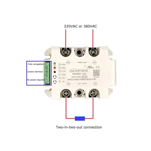 Module de régulation de tension CA monophasé SCR chauffage H3P300YB - 4