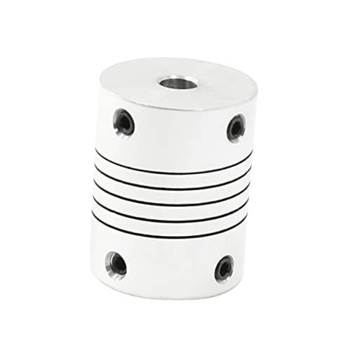 VILLFUL 5pcs Motor Shaft Coupler Linear Bearing CNC Stepper Motor Coupler Beam Coupling White
