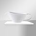 Produktbild ZWB Fett-Trennkanne Porzellan Fett Sieb Cups, Ölsieb Topf, Öl Suppe Separator Fettabscheider Suppe Filter Ölsieb Küche Geschirr Keramik Geschirr Griff Wasserbecher Kaffeetasse (Color : 480ml)