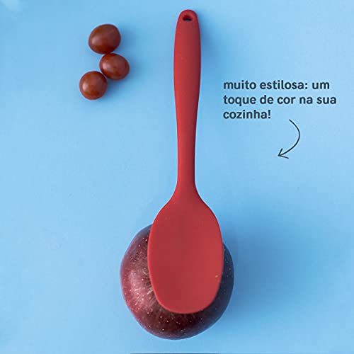 Espátula de Silicone Redonda Pequena - Oikos