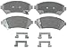 ACDelco 14D818CH Advantage Ceramic Front Disc Brake Pad Set with Hardware