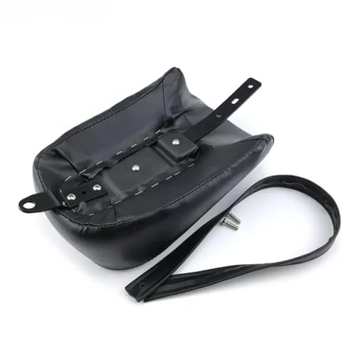 Asiento trasero de pasajero para Sportster XL883N y XL1200 en cuero negro duradero 7