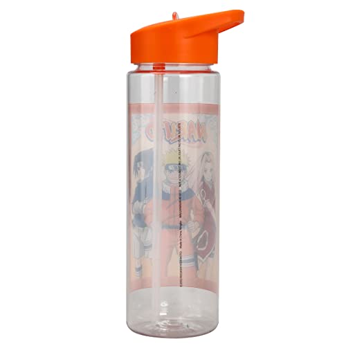 Bioworld Naruto Main Characters Single Wall Water Bottle - Clear - 24 Ounces