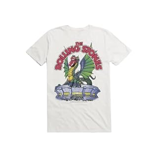 PACUM The Rolling Stones Band T-Shirt T-Shirt Vintage Dragon T-Shirt Coton Homme Femme Blanc, M - Les Beatles, Paul McCartney, John Lennon, RIngo Starr, George Harrison