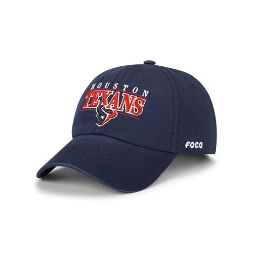 FOCO Houston Texans NFL Signature Bars Casual Cap - Navy
