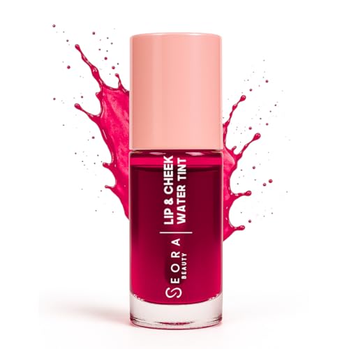 Image of Lip Tint Long Lasting Water Tint, Lip and Cheek Tint Cherry Shade - 6 ML | 24 Hour Wear, Long Lasting Liquid Blush & Lip Stain, Waterproof & Smudge Proof , Dewy Matte Finish