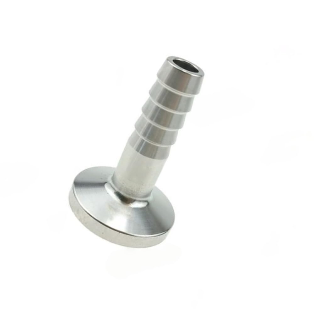 Raccord cannelé pour tuyau, TC34mm Tri pince tuyau raccord barbelé 304 acier inoxydable tuyau d'arrosage adaptateur 12.7/20mm(12.7mmx34)