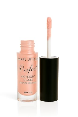 Image of MAKE UP FOR LIFE Perfect Glow Liquid Highlighter - High-Pigment, Dewy Finish, Long-Lasting Radiance for Face, Eyes & Body