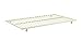 DHP Universal Metal Trundle Frame with Locks, Fits Most Twin Size Daybeds, White