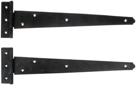 Adonai Hardware 12" Iron T-Hinge (Supplied as Two Pieces)