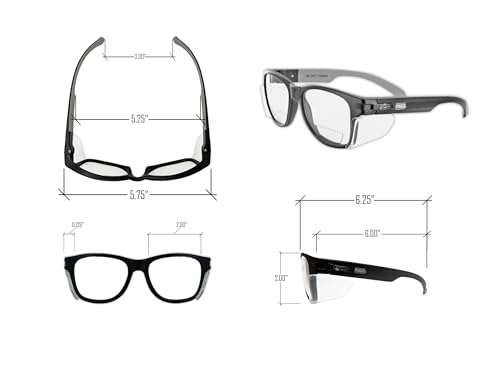 MAGID Y50 Series Performance Anti-Fog Polycarbonate Safety Glasses with Side Shields, 12 Pairs, Clear Lens | 1.5 BiFocal, Y50BKAFC15