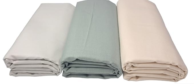 its' fashion impact Men's Premium Unstitched Cotton Blend || 2.5m || Fabric for Shirt (Formal, Casual Wear.) Cream - Pista -Sea Salt Set of 3 Shirt-picture-31