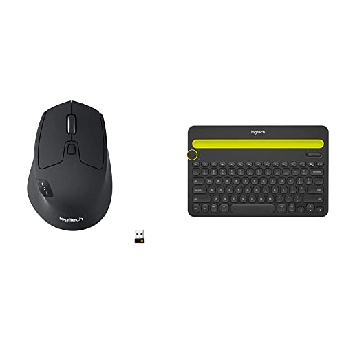Image of LOGITECH M720 Triathlon Multi-Device Wireless Mouse, Bluetooth, USB Unifying Receiver, 1000 DPI, 6 P