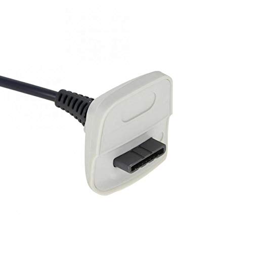 Cotchear 4800mAh Battery Pack + Charger Cable for Xbox 360 Controller Replacement Battery + Charger Cable for Xbox 360 Wireless Controller - White