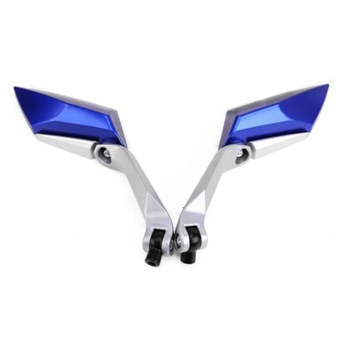 Espejo retrovisor STOBAZA para motocicleta y scooter con cristal azul antirreflejos
