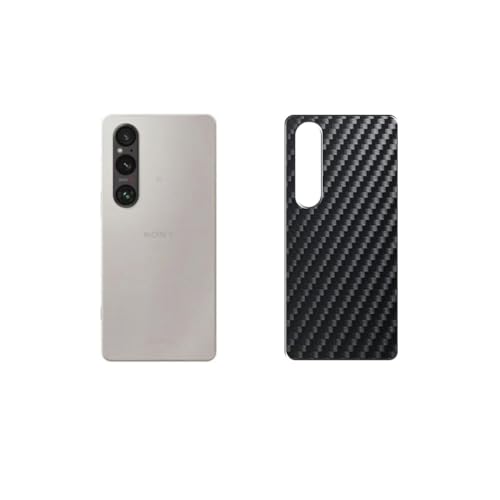 VacFun 2 Piezas Protector de pantalla Posterior, compatible con Sony Xperia 1 VI 6, Negro Película de Trasera Espalda Piel