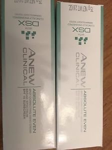 Avon Anew Clinical Absolute Even Spot Correcting Hand Cream Spf 15 With DSX lot of 2