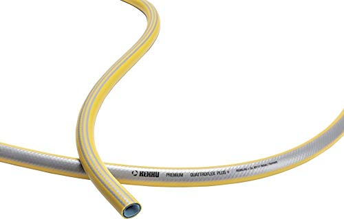 REHAU QUATTROFLEX Plus + Gartenschlauch Wasserschlauch PVC gelb (25m, 3/4 Zoll)