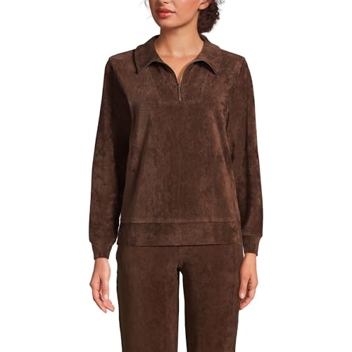 Lands' End Women's Long Sleeve Sport Cord Quarter...