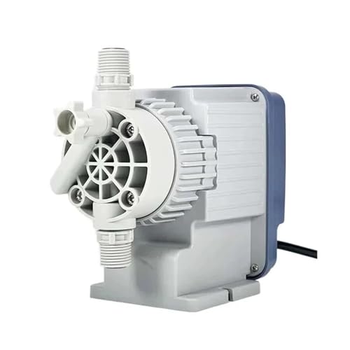 IndusTradCorp Pompe doseuse à Membrane électromagnétique 220 V 1-20 L/H Pompe doseuse for Traitement de l'eau, Pompe doseuse for Dosage de Chlore Chimique Acide(1LH7bar)