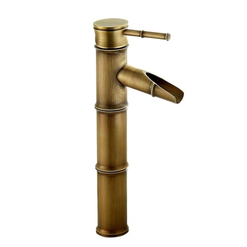 Grifo Ducha - Grifos Mezcladores Victorianos De Lujo Con Mango Cerámica Floral, Fregadero Monomando Vintage Para Guardarropa, Incluye Colas Flexibles, Latón(3 sections)