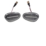 alfa spider gtv6 Spannung: 12 V Huhpa Dynamische Seitenmarkierungsleuchte Blinker Blinker for Alfa Romeo 145 146 930 155 Spider GTV 60603161 60603162(Dynamic Crystal)