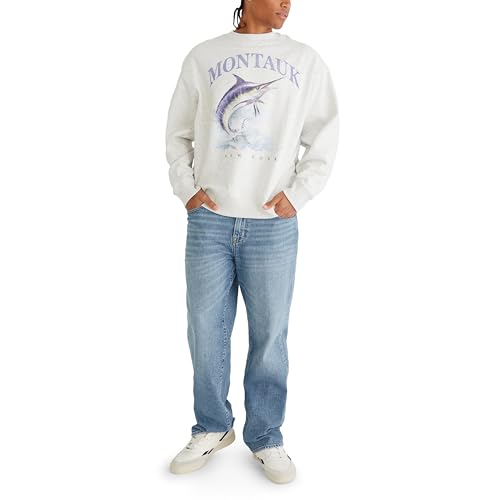 AEROPOSTALE Men's Popover Graphic Crew Neck Sweatshirt3