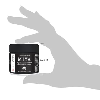 Miya Matcha 30g - Organic Premium Ceremonial Japanese Matcha Green Tea Powder - First Harvest - Zero Sugar - USDA and KOAA Certified