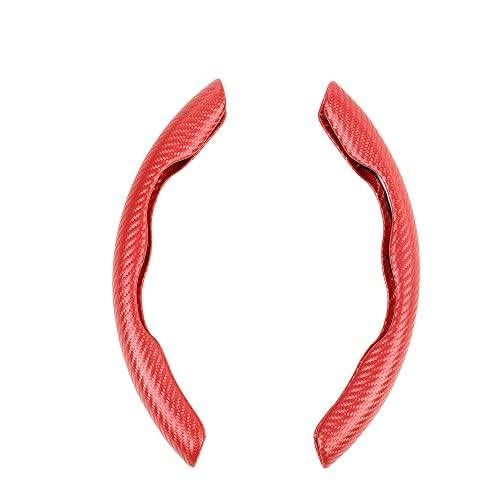 Grand Orange Universal 15" Steering Wheel Cover, Car Anti-Skid Steering Wheel Cover 2Pcs, Steering Wheel Grip Protector For Most Car, Trucks, Suv, Sedans Red #TOP20