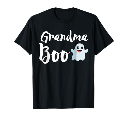 Grandma Boo Halloween Family Matching Ghost Grandmom Gift T-Shirt