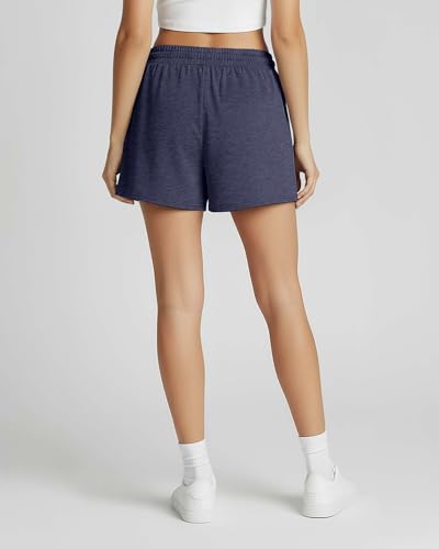Image of Real Essentials 3 Pack: Womens Ultra-Soft Athletic Lounge Casual Sweat Shorts with Pockets (Available in Plus Size)