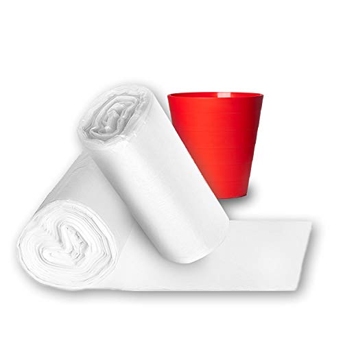 4 Gallon Trash Bags - 100 Clear Garbage Bags For Bathroom, Office, Or Bedroom Waste Bin By Upper Midland Products #TOP29