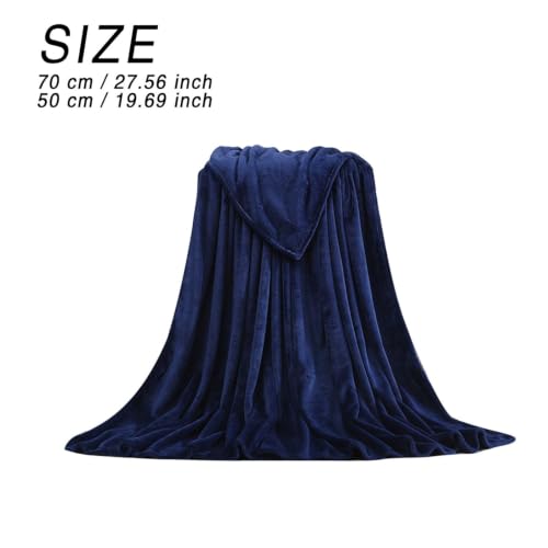 Flannel Coral Velvet Solid Color Blanket for Kids & Pets, 50x70cm - image 2