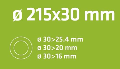 VERTO Sägeblatt Für Aluminium – Widia-Blatt 215 Mm, 60 Zähne, Inkl. Reduzierringe