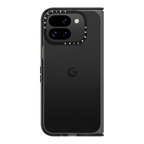 CASETiFY Impact Google Pixel 9 Pro Fold Case [4.4ft Drop Protection/Wireless Charging Compatible] - Clear Black