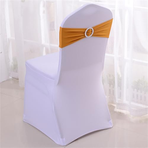 Ceintures de chaise spandex haut de gamme avec cravate à boucle chic - 5