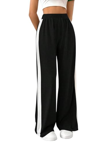 Image of dockstreet Loose fit Open Bottom Joggers /Loose fit, Trouser stylelowers /Cute Style, Relaxed Casual Lounge Pants for Women