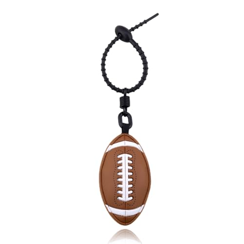 Leather Football Keychain Gift