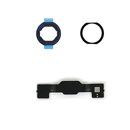 Home Button Replacement For Ipad 7 7Th Gen 10.2" 2019 (A2197 A2198 A2200),Ipad 8 8Th Gen 10.2" 2020 (A2270 A2428 A2429 A2430) Incl Flex Cable Connector (White Silver Ring) #TOP3