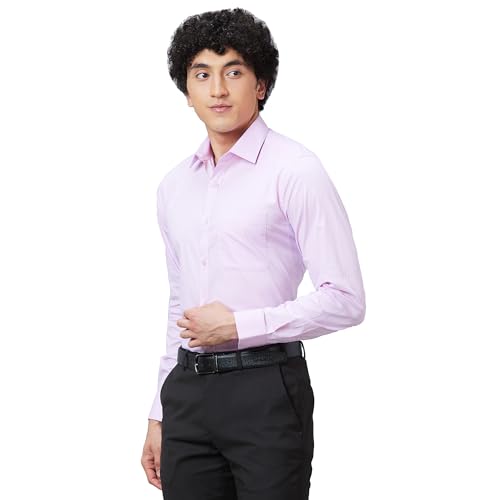 Image of Raymond Slim Fit Self Design Dark Maroon Shirt