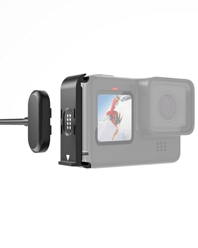 Accesorios GoPro Hero 13 12 11 10 9 con cable de carga magnética y tapa lateral impermeable