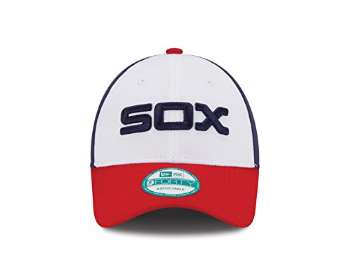 Gorra ajustable New Era MLB Chicago White Sox 9FORTY blanca miniatura 2