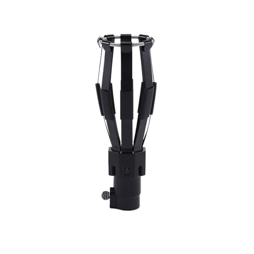 Portable Light Bulb Changer for High Ceilings, 6 inch/15cm Light Bulb Changer Basket, Universal Household Light Bulb Removal Tool, Black (Basket M)