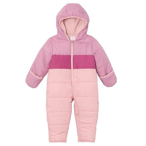 Carter's Unisex Insulated One-Piece Snowsuit Bunting, Mauve,