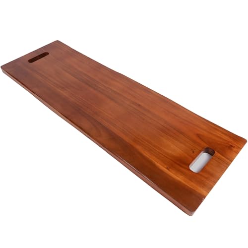 KOLWOVEN Large Serving Board with Handles, 36 Inch Rectangular Charcuterie Board for Meat, Cheese, and Party Appetizers
