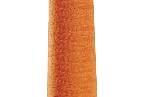 Madeira Poly Orange 2000YD Serger Thread miniatura 4