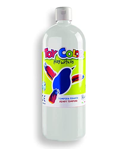 Pasuto Super washable Ready-mix paint | 1 Litre Bottle - Kids craft paint | White