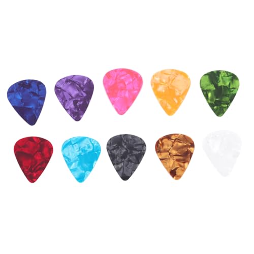 HOODANCOS 50 piezas Púas de Guitarra de PVC Accesorios Duraderos y Ligeros para Guitarra Acústica y...
